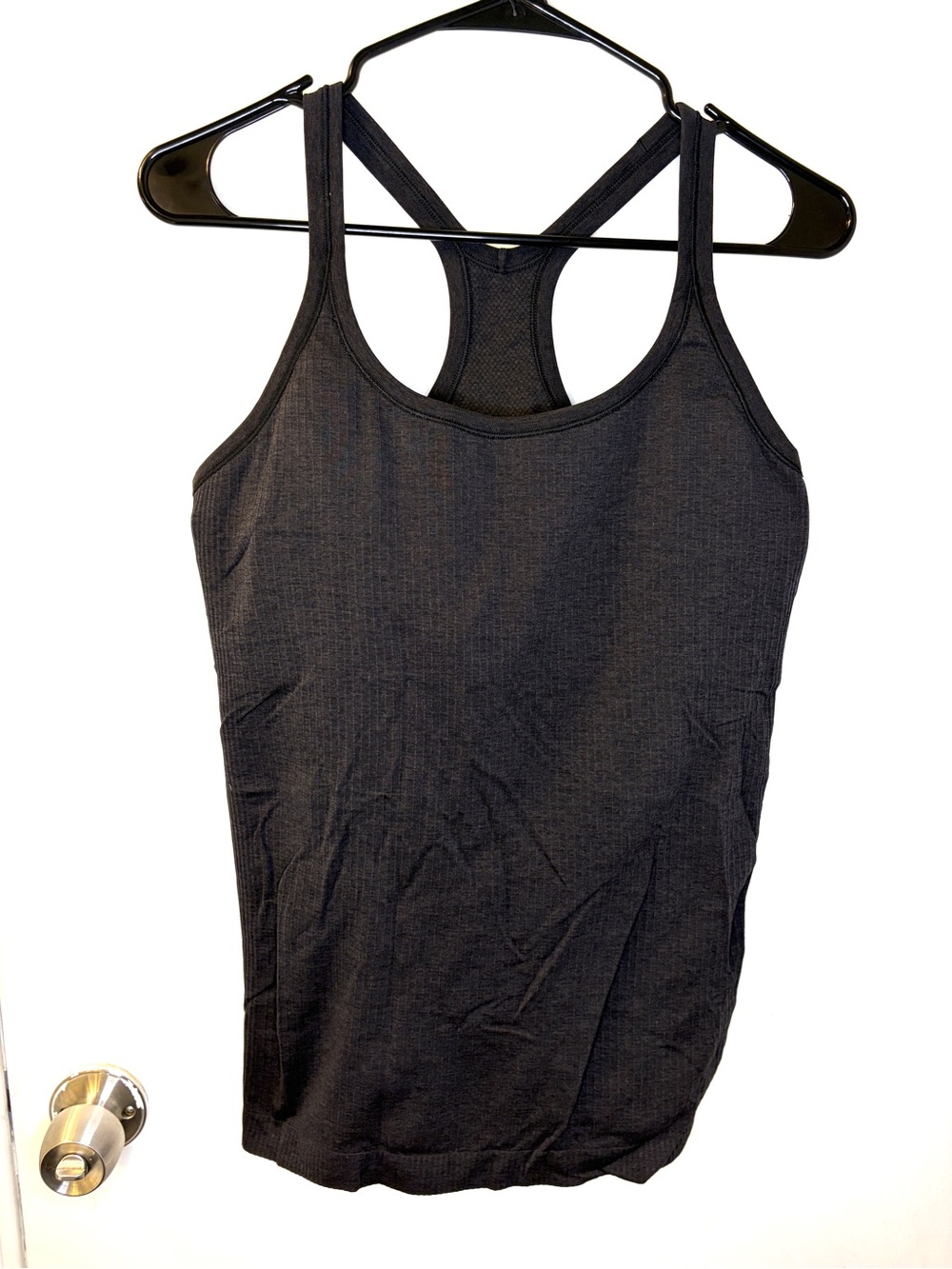 lululemon athletica Dark Grey Ribbed Racerback Tank Top - Picture 4 of 5